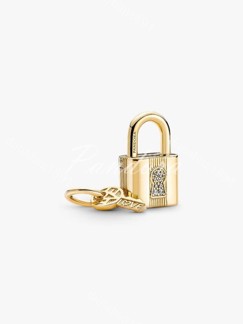 Pandora Padlock & Key Dangle Charm